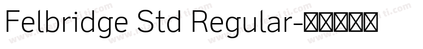 Felbridge Std Regular字体转换
